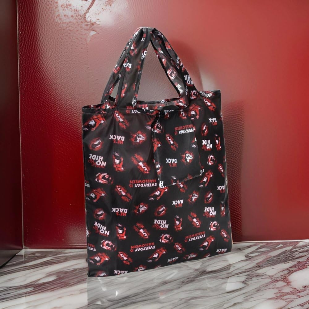 amscan Spooky Black, Red, & White Michael Myers Trick-Or-Treat Bag, 16" x 15.5" (1 Pc.) - Image 3
