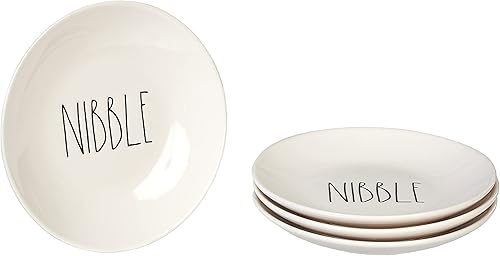 Servappetit Platos de postre de cerámica - Juego de 4-6 pulgadas - Blanco