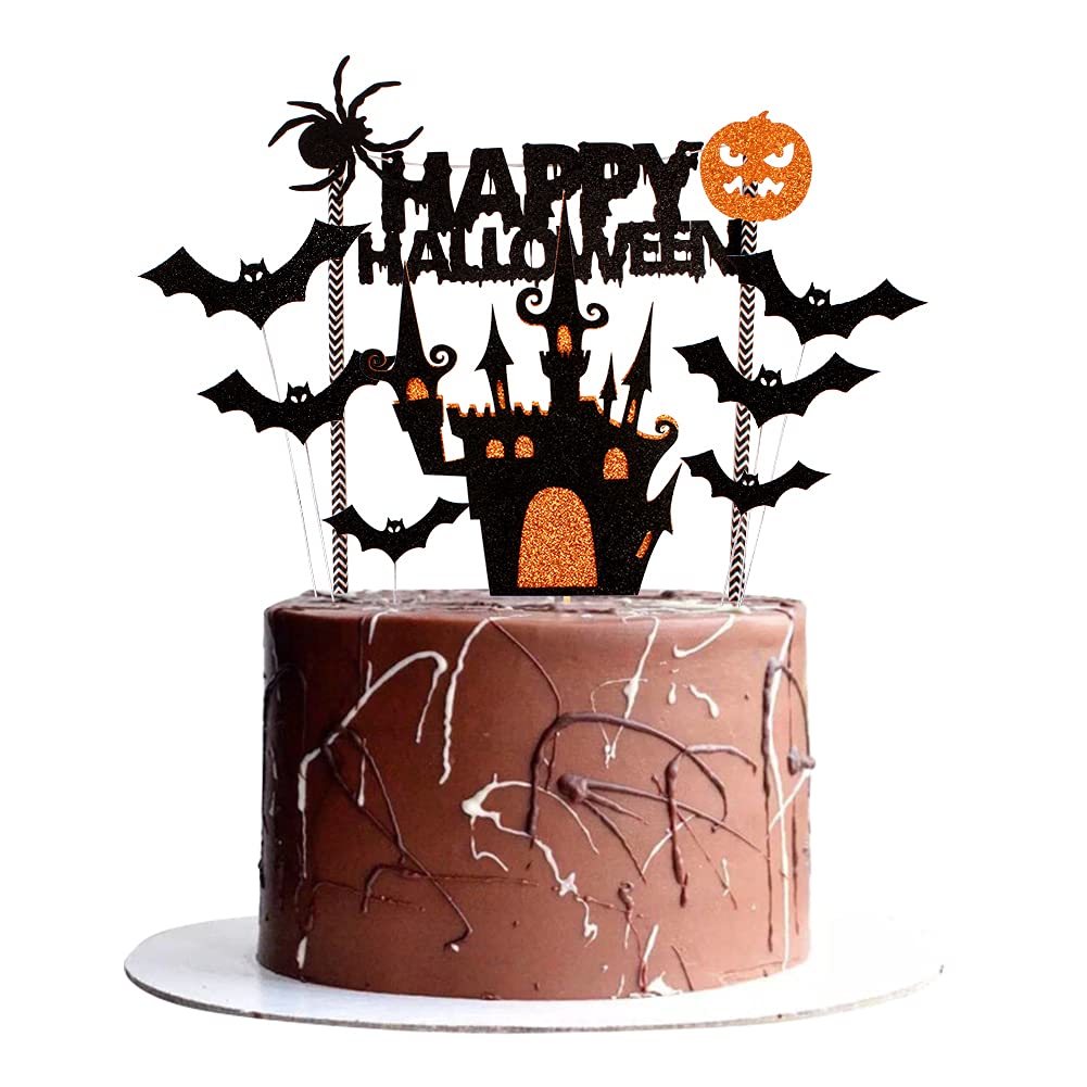 16 PCS Ghost Halloween Cake Toppers – Haunted House Decorations For Spooky Parties - View #6