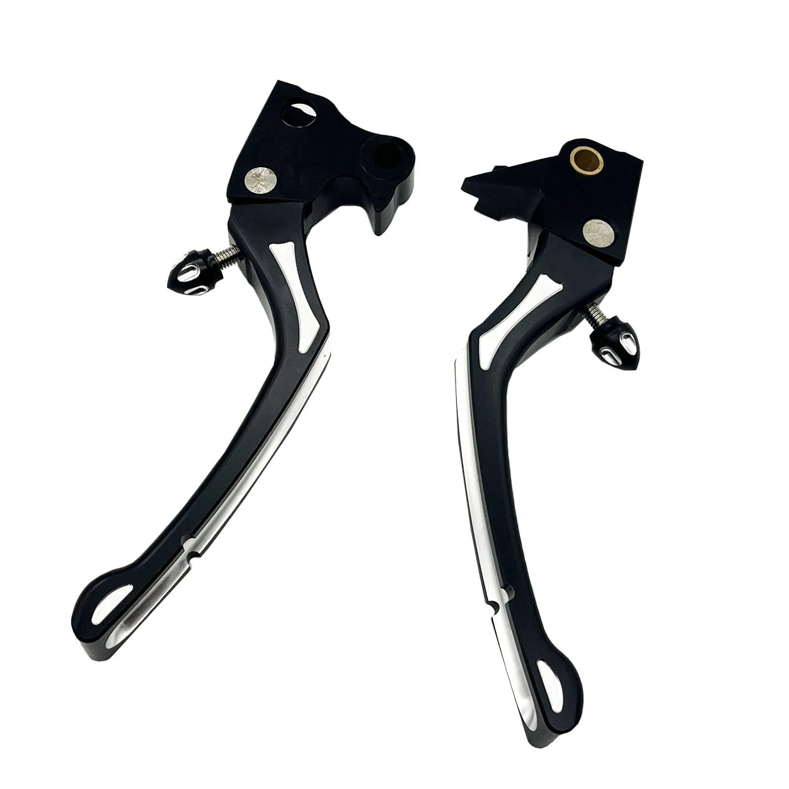 Palancas Embrague Freno Manetas de Freno y Embrague de Aluminio CNC para Motocicleta, Color Negro, para Sportster XL883 XL1200 X48 2004-2013