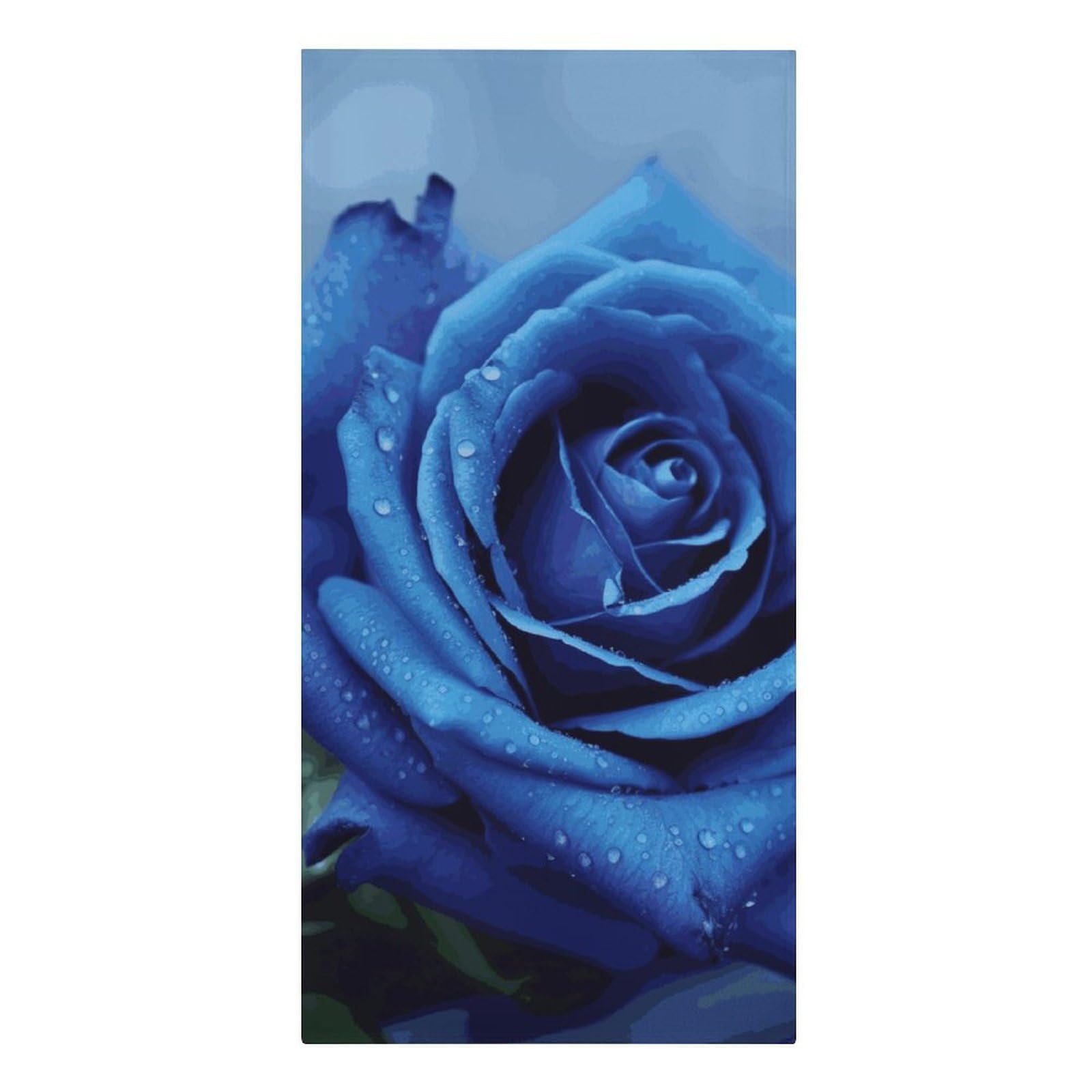 Khauerbc Style Romantic Blue Rose Quick Dry Towels,Quick Dry Super Absorbent ，Large Oversized Beach Towel，61.4 * 30.3 Inches. Fiber Beach Towels Is Sand Proof Tropical Beach Essentials.