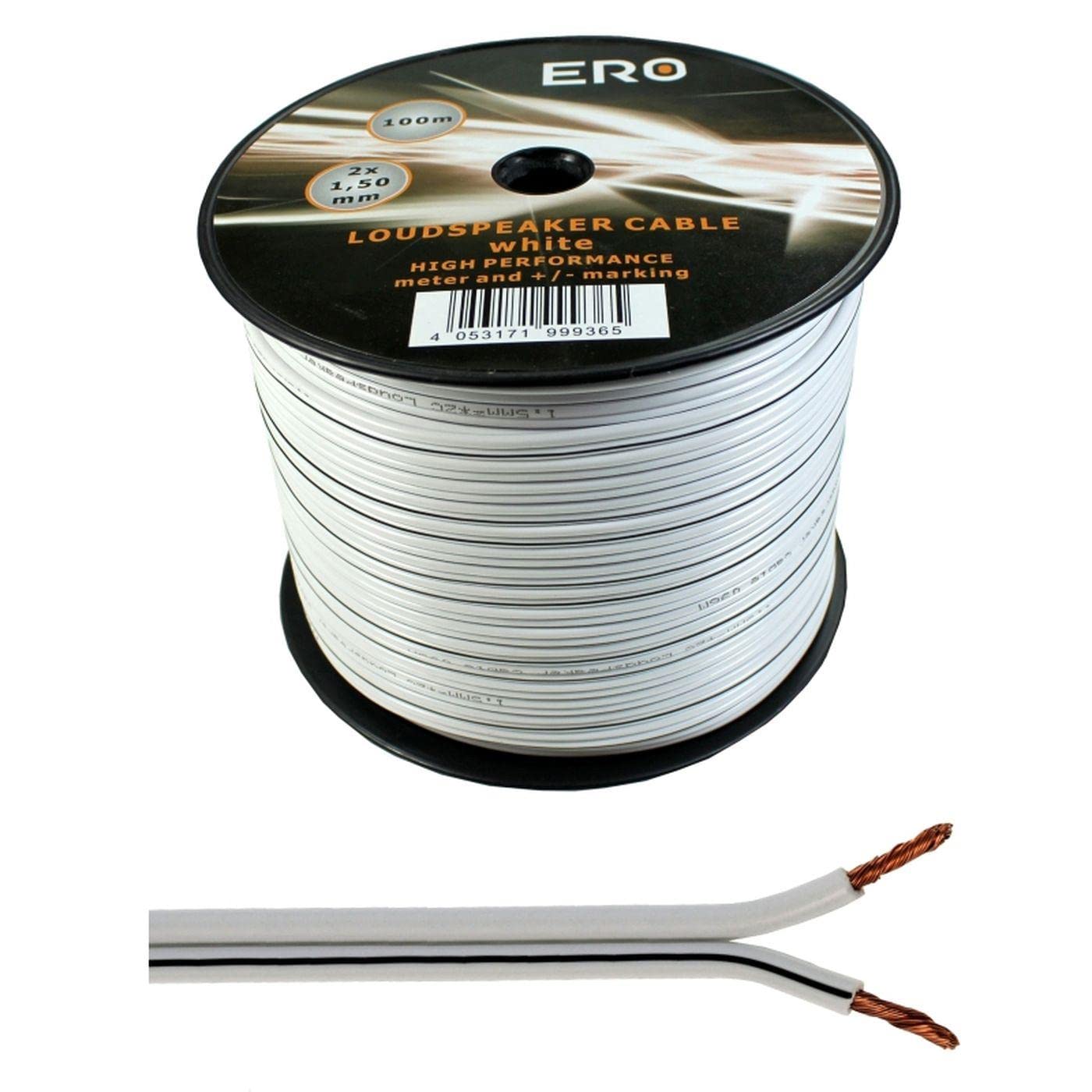 Cavo Per Altoparlanti Goobay 2x1,5 Mm 100 M Bianco - Foto 4