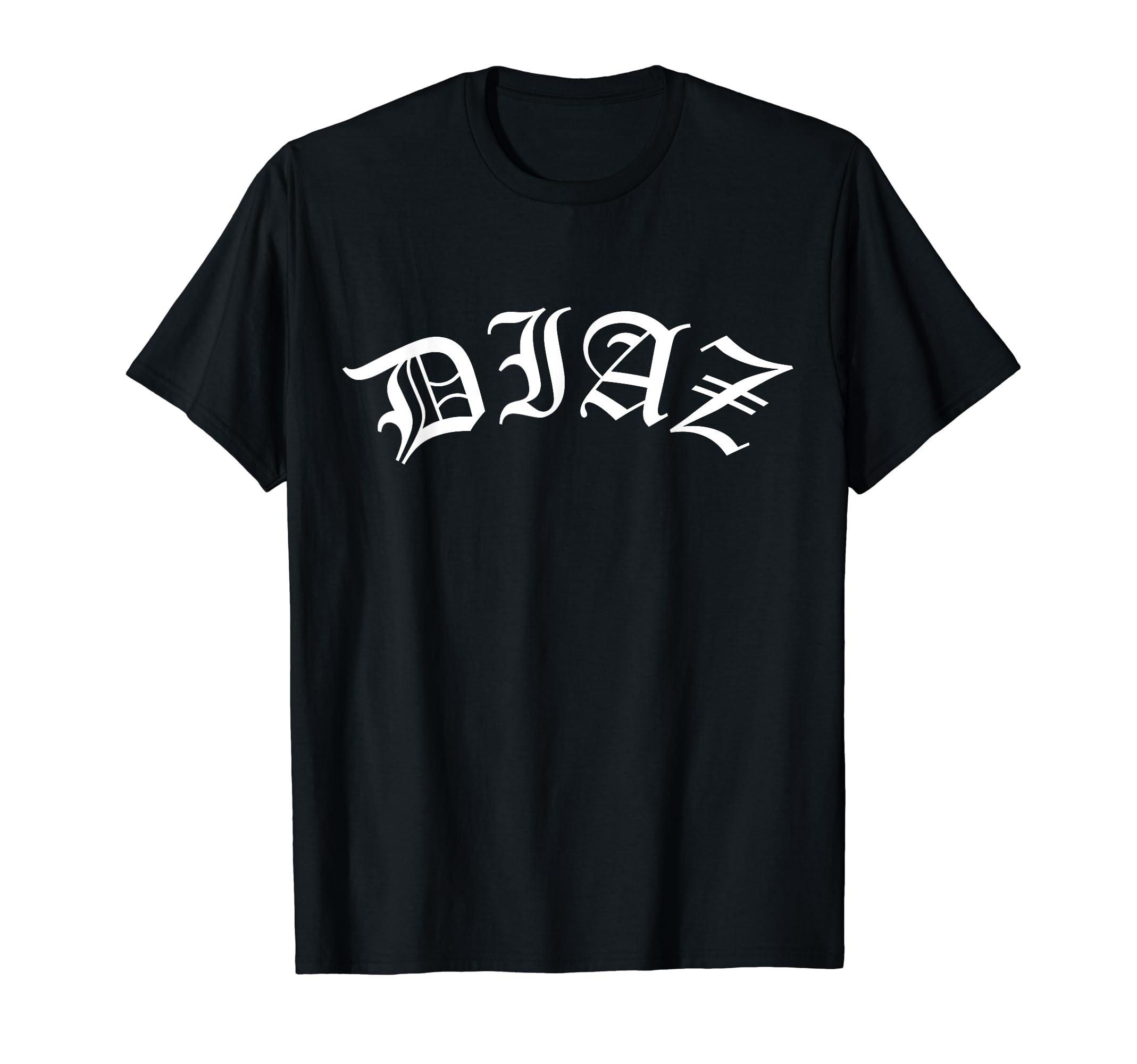 Amazon.com: DIAZ Arched Old English Shirt : Clothing, Shoes