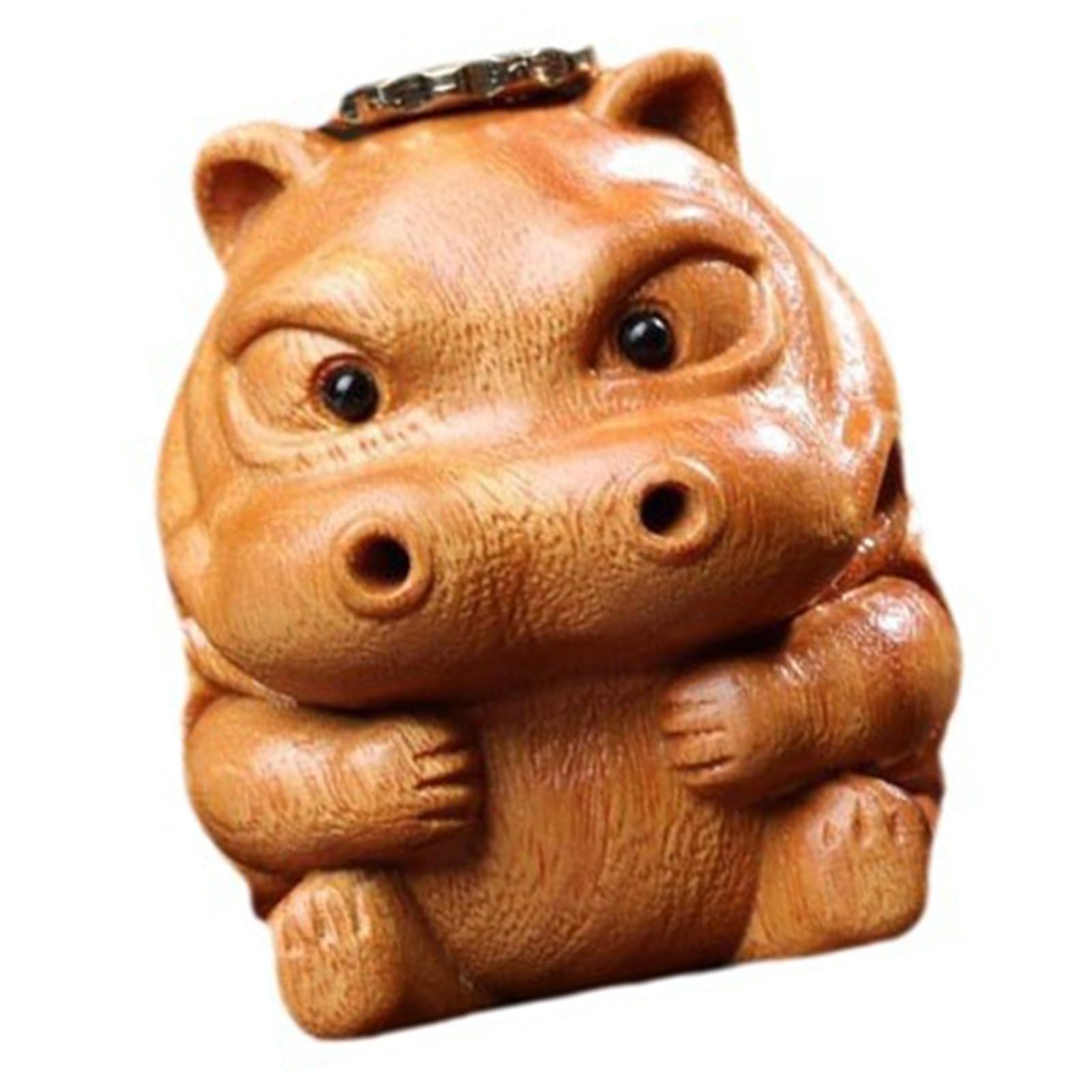 Buxuaaaa B Uxuaaaa Exquisites Wood Ackflow Incenses Urners Censers Carving Cow Hippo Statue Ornament Incenses Cone Holders Wood Urners