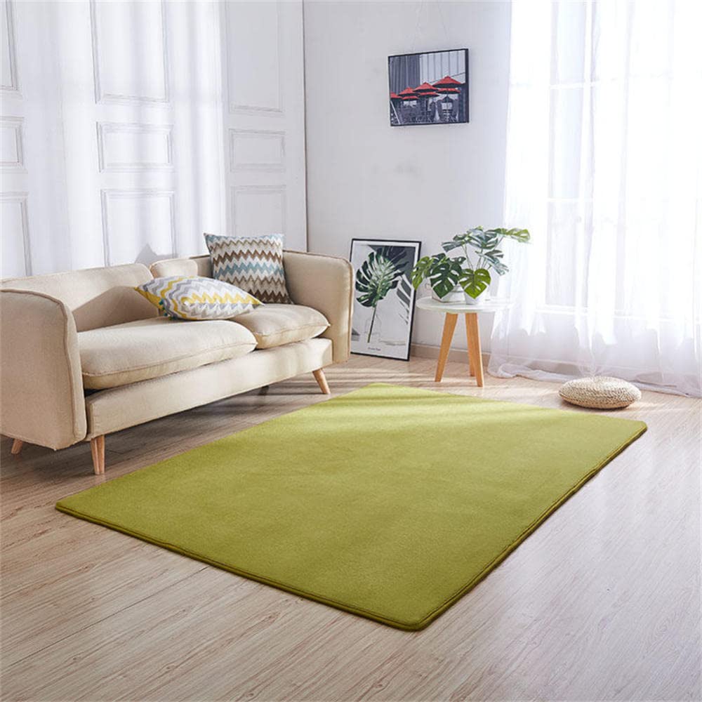 Tapis de salon vert abstrait : sublimez votre décoration d'intérieur avec style et élégance