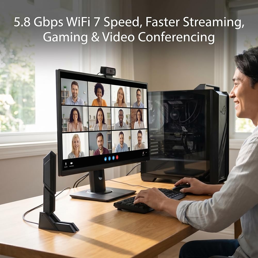 Antena WiFi 7 para portátil 2.4G 5G 6G Base magnética de doble banda para ASUS ROG Strix X870-I X870E-E X870-A/Prime X870-P/TUF Gaming X870-PLUS WiFi 6E WIFI7 PC computadora de escritorio
