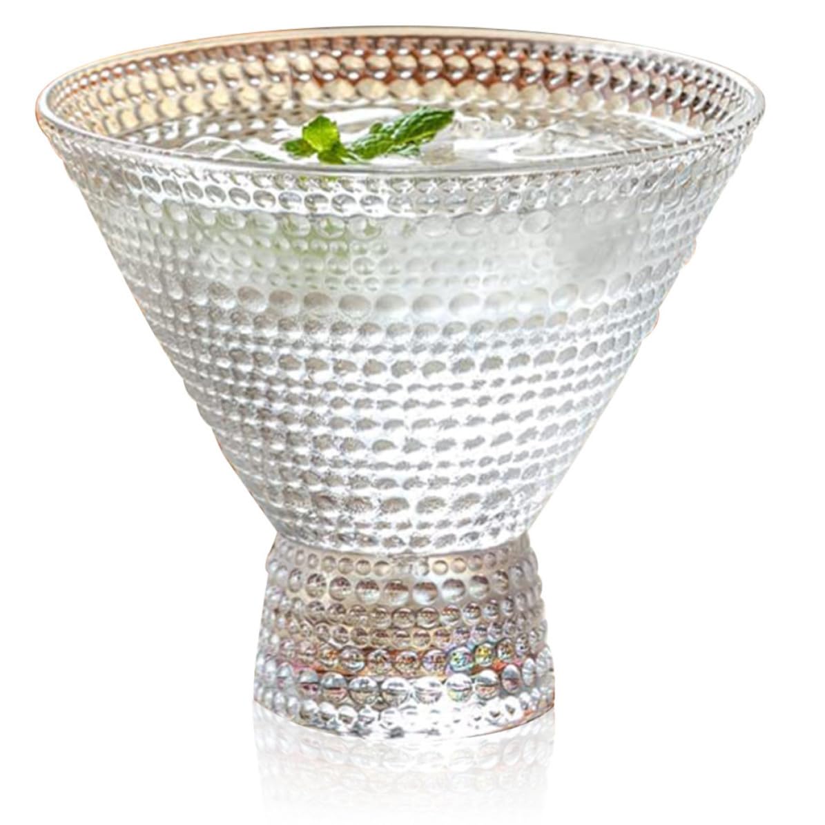 Copa de martini de vidrio martillado de 230ml CRAFTHROU para el hogar