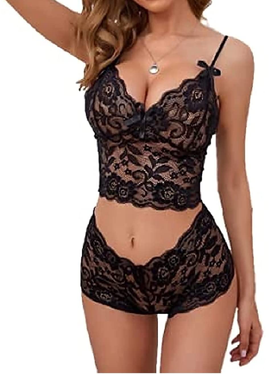 Women's Net Solid Above Knee Length Babydoll Nighty (BABY-NT-2_Black_Free Size)-image-23