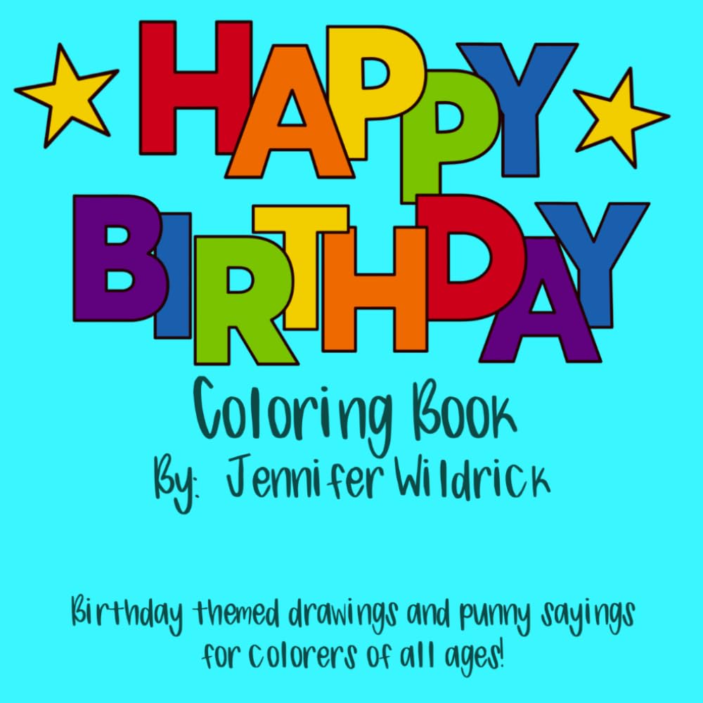 Happy Birthday Coloring Book