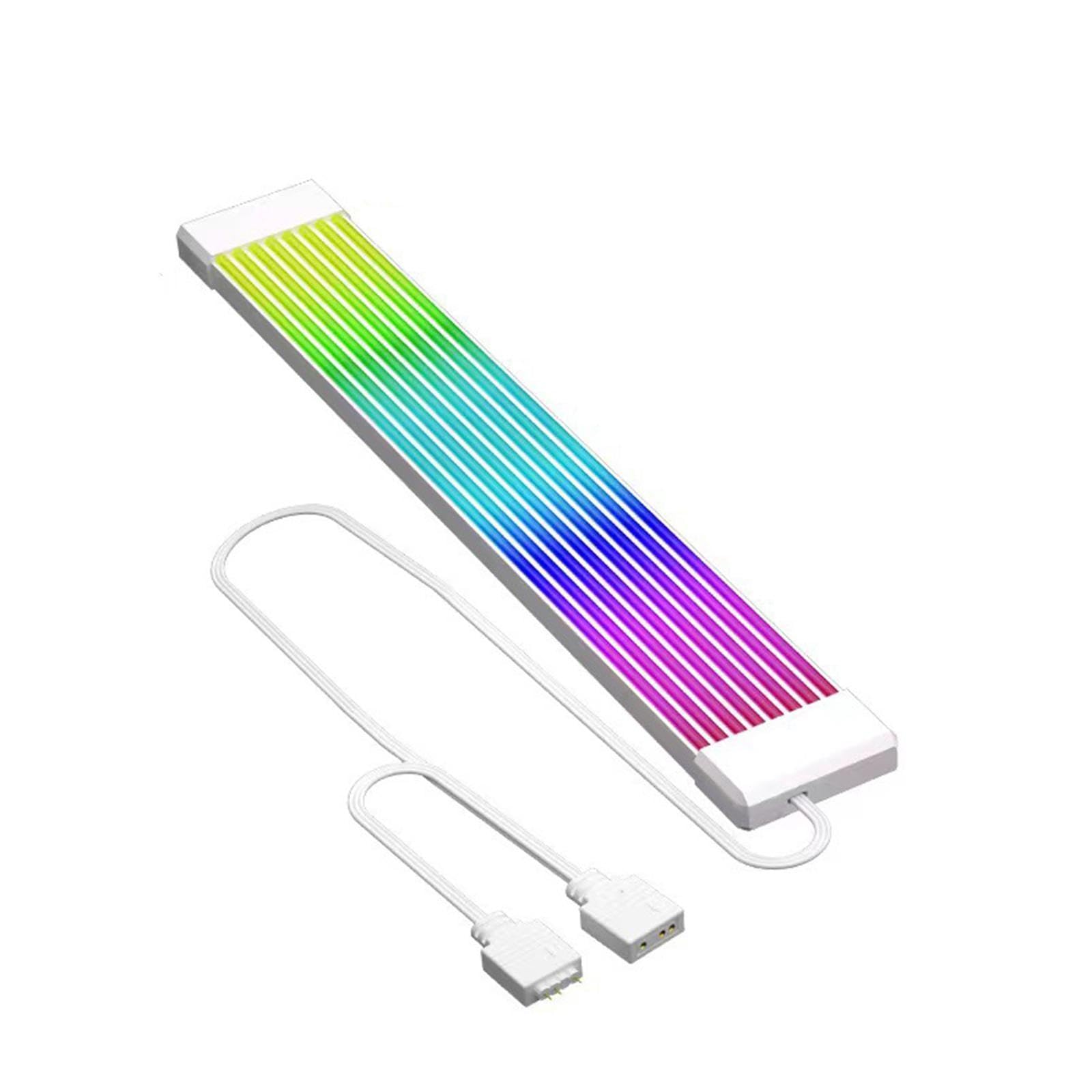 ARGB Motherboard Power Extension Cable Soft LED Light Strip Bar for Computer White 8 Strips|Computers/Tablets & Networking | Computer Cables & Connectors | Power Cables & Connectors-image-0