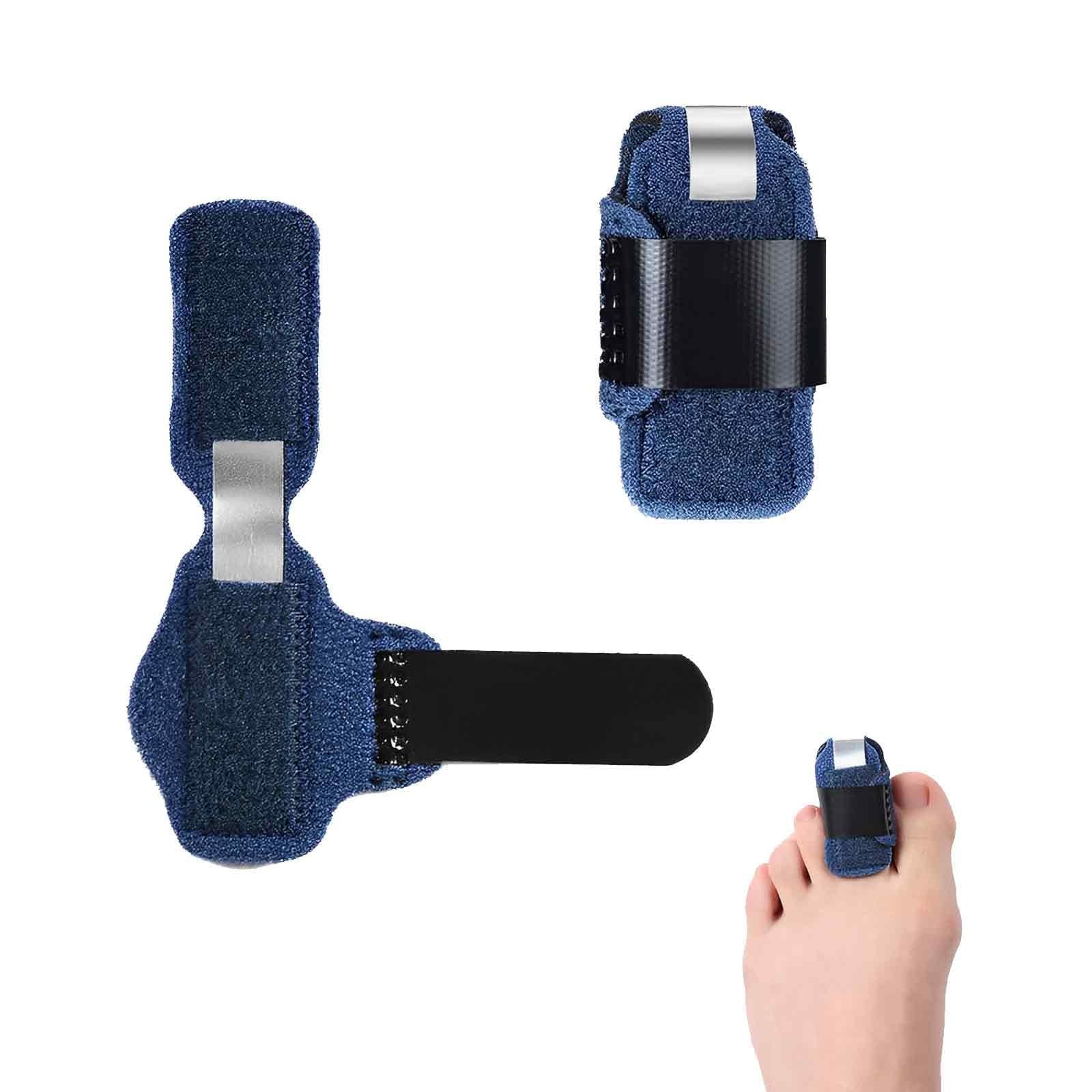 BDEPSTR Enderezador de Dedos Martillos, Sujeta Dedos, Endereza Dedos en Garra Dedos Doblados, Se Adapta a Diferentes Dedos, Alineación, Azul