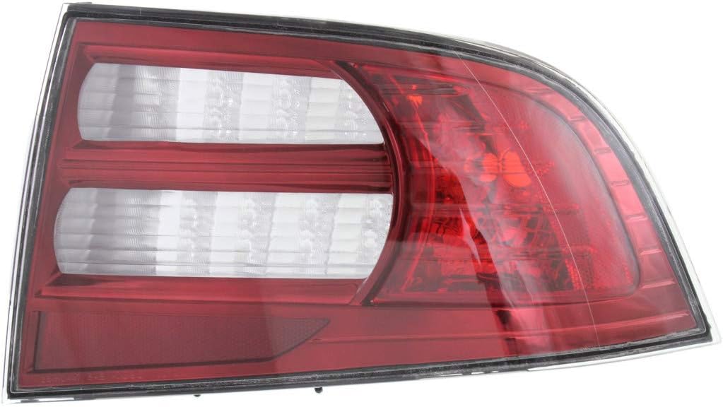 CarLights360 For 2007 2008 Acura TL Rear Tail Light Driver Side Assembly Unit AC2818107 base/navi models | 33551-SEP-A11