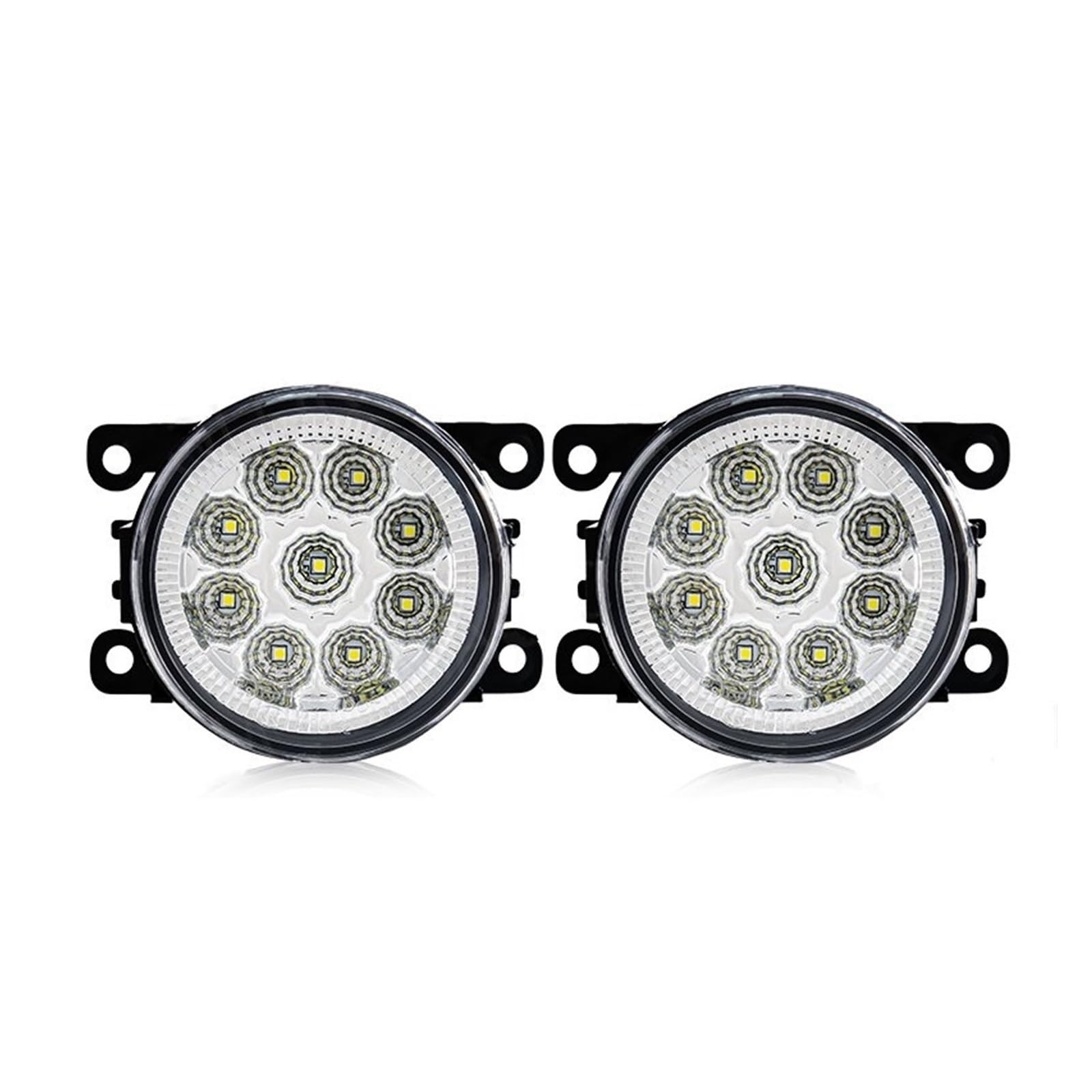 Fendinebbia Anteriori Per Fiat Per Panda Per Punto Per Evo 500 Per Sedici 2009 2010 2011 2012 LED Della Luce Nebbia Lampada Nebbia Dell'automobile 8000LM Luci Antinebbia(9 Led White)