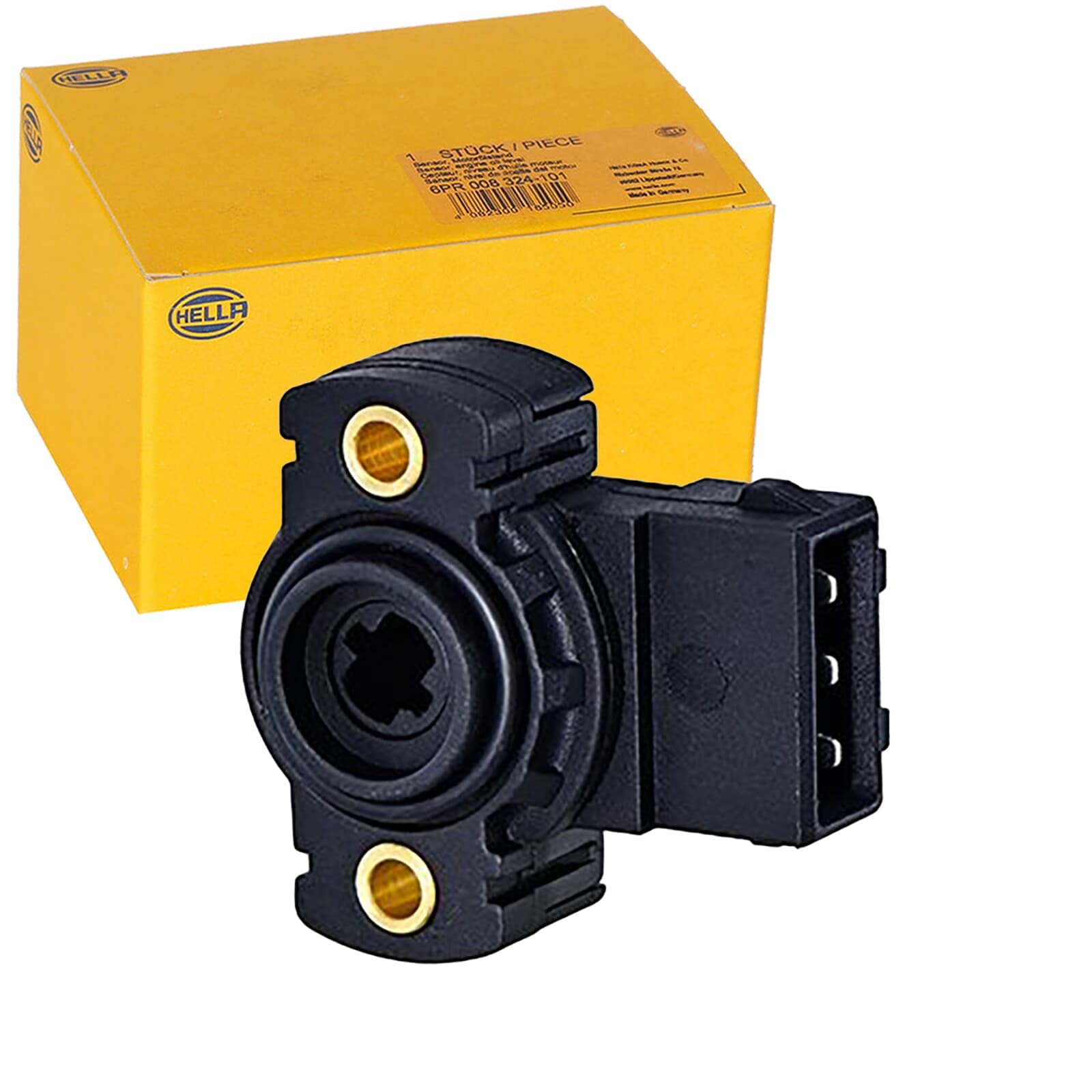 HELLA 6PX 008 476-791 Capteur, position du papillon - 12 V - connecteur à 3 broches