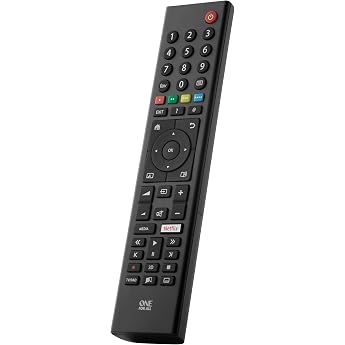 One for All Grundig URC1915 TV Remote Control - Works with All Grundig TV/Smart TV - The Ideal TV Replacement Remote Control - Black
