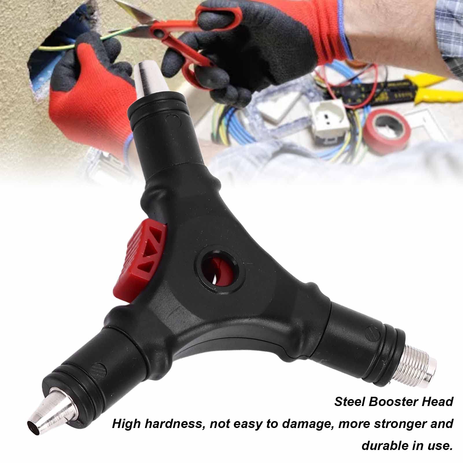 Yinhing 4 in 1 Coax Cable Stripper,English Wire Stripper Multifunction F Connector Wire Stripper Compression Tool for RG59 RG6 Coaxial Cable - Image 2
