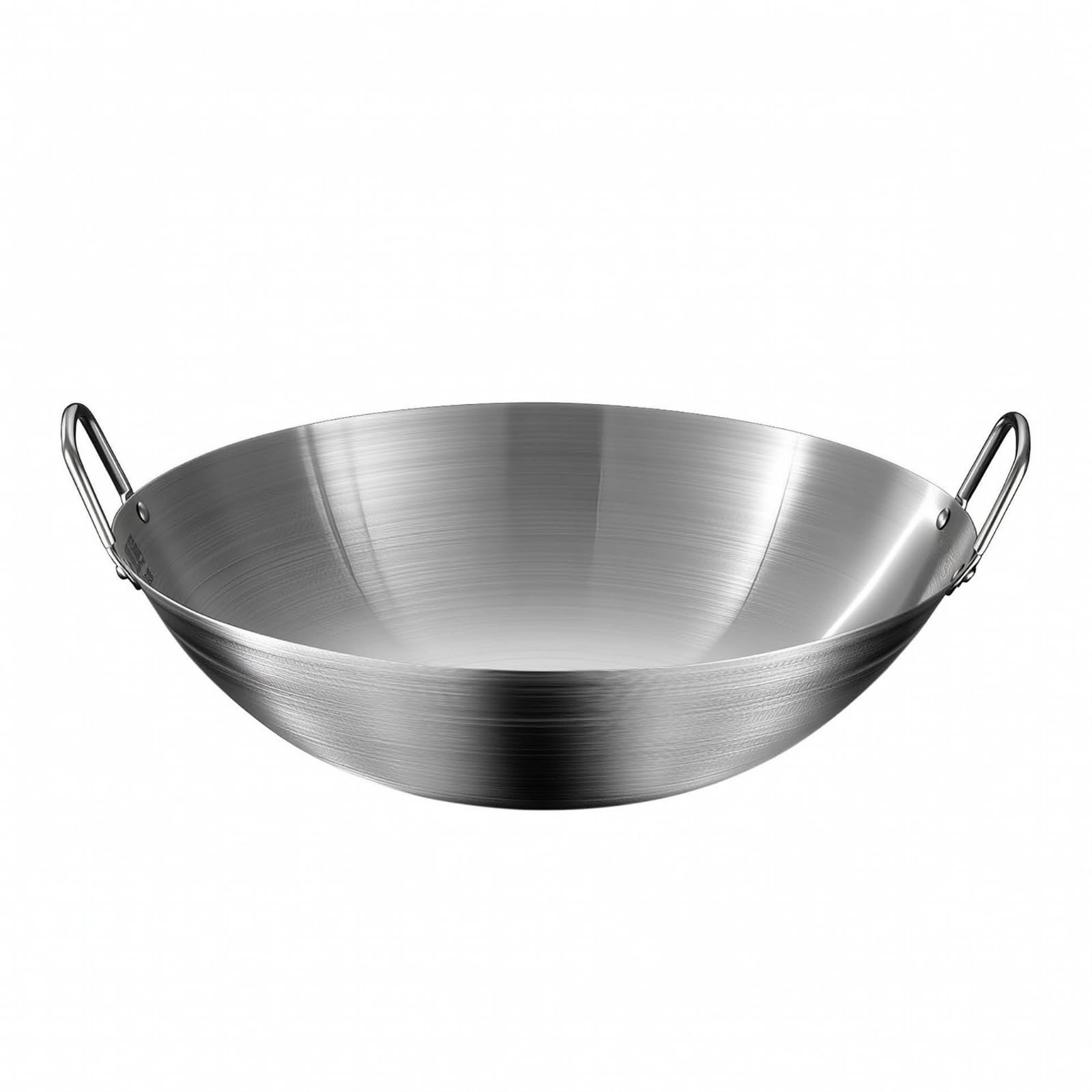 Wok En Acier Inoxydable Chinois, 34CM