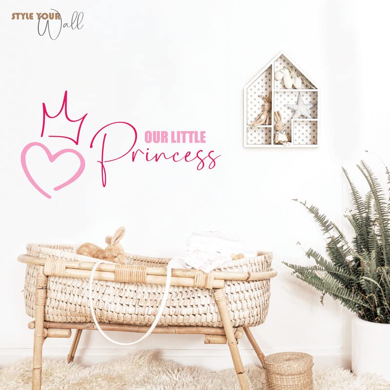 Image of Kotart - Our Little Princess Vinyl Wall Stickers /Decals for Kids Room Wall Decor