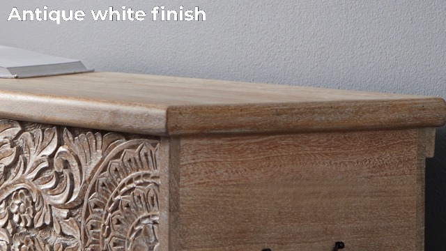 Ashley Furniture 天然大理石オブジェ Signature Design by Ashley® Fossil Ridge Storage Bench, Color