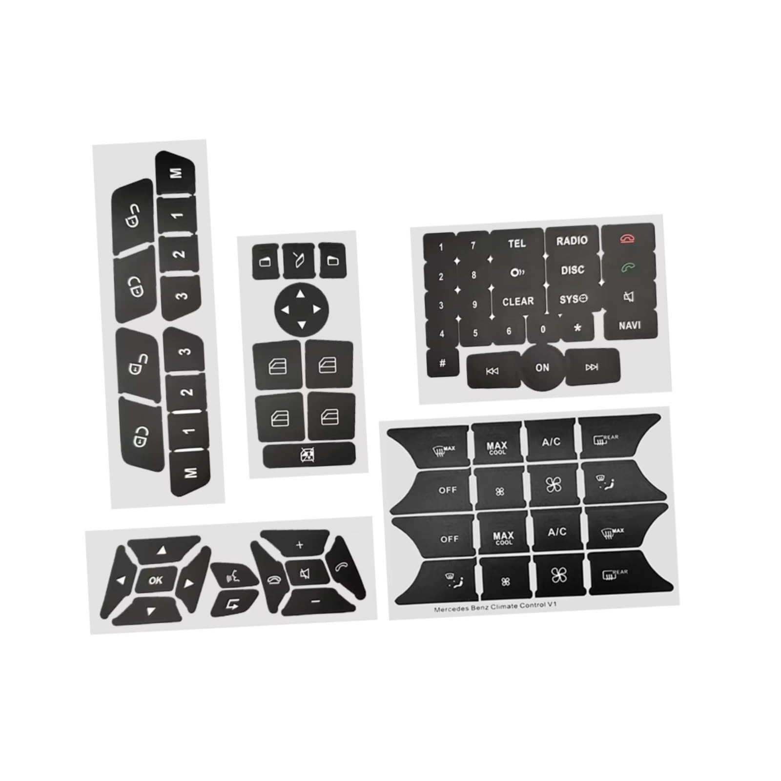 Adesivi Per Interruttori Auto Per Benz C207 A207 R231 W176 W246 X204