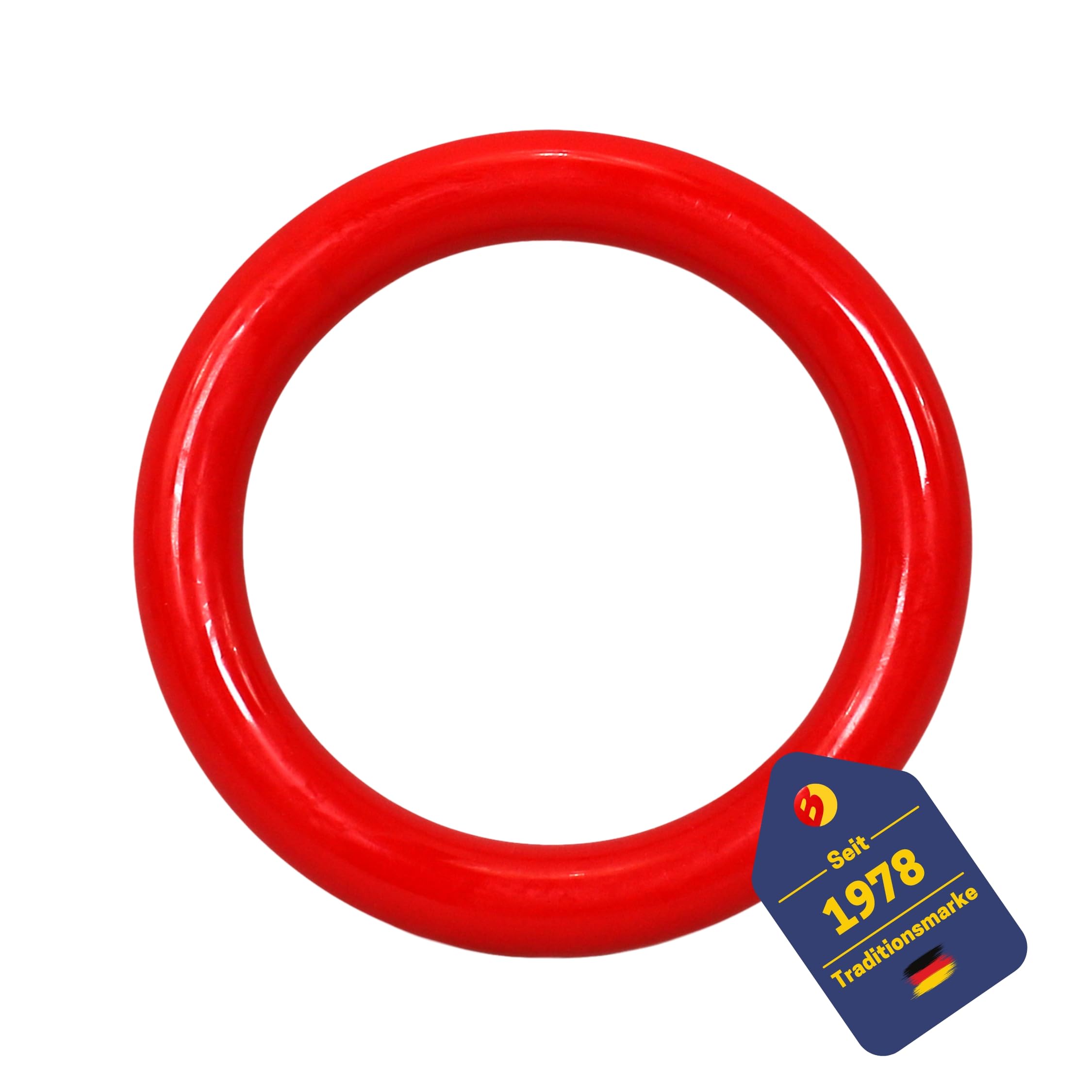 BEST SPORTING Tauchring, glatt oder mit Lamellen, gelb, grün oder rot (rot-glatt)