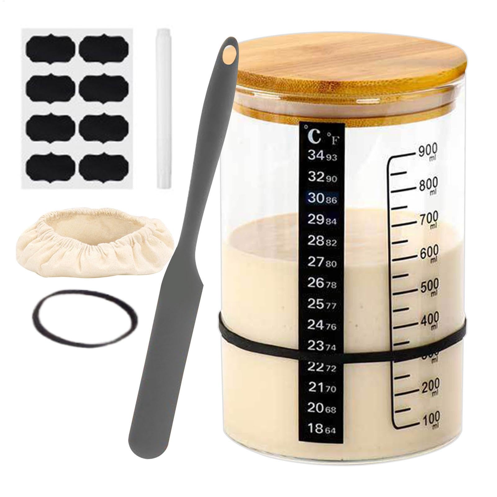 Pot à levain en verre hermétique pour stopper les ratés de fermentation de yaourt
