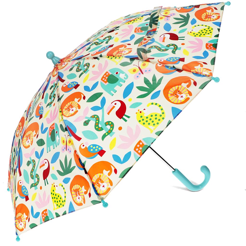 Rex London White Children's Push-Up Umbrella - Wild Wonders