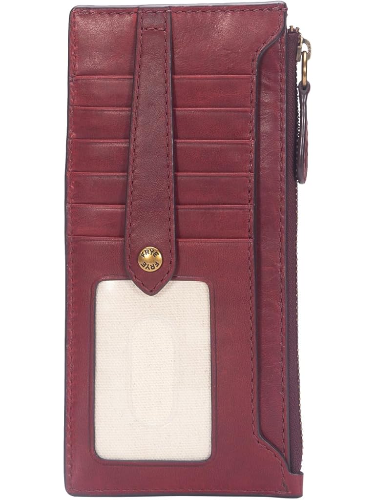 Red Frye Melissa Snap Card Wallet