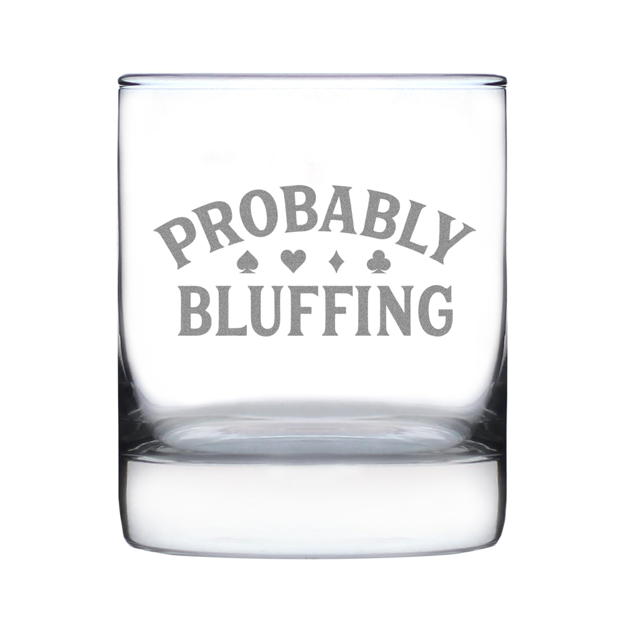 Bevvee Funny Poker Gifts - Whiskey Rocks Glass ...