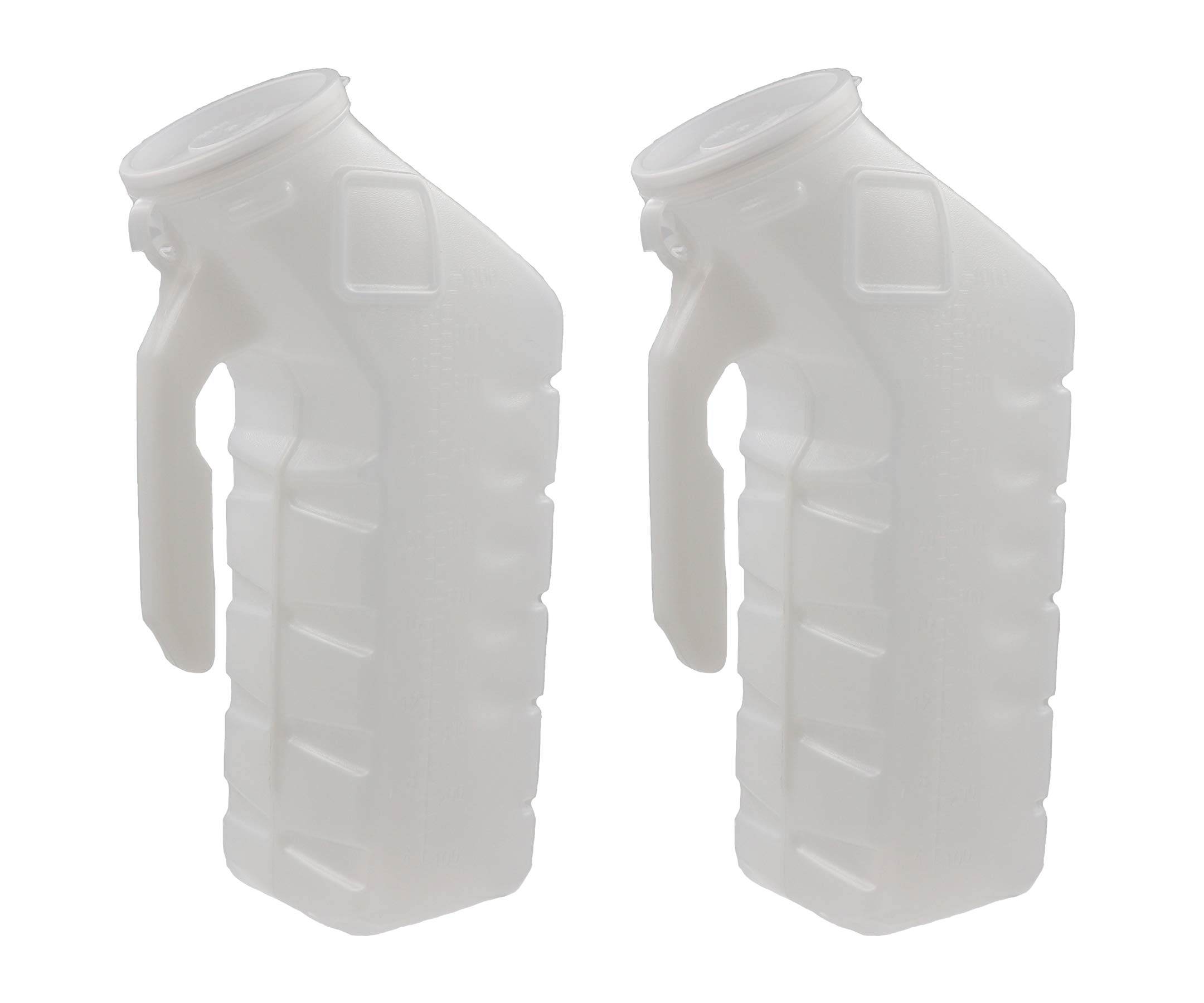 Healthstar Odor Shield Male Urinal 32 oz - 2 Pack | Spill-Resistant with Mess-Free Tight Seal Lid (2 Pack)