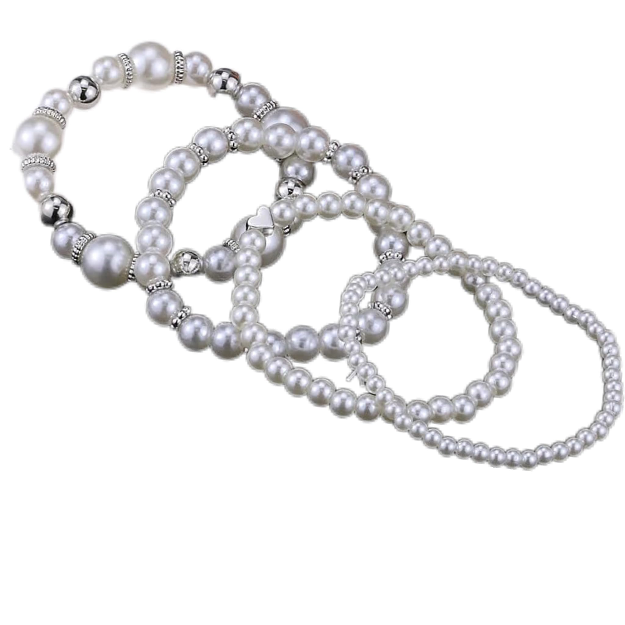 RICUHJIAJU Perlenarmband Damen, Exquisites Perlen Armbänder