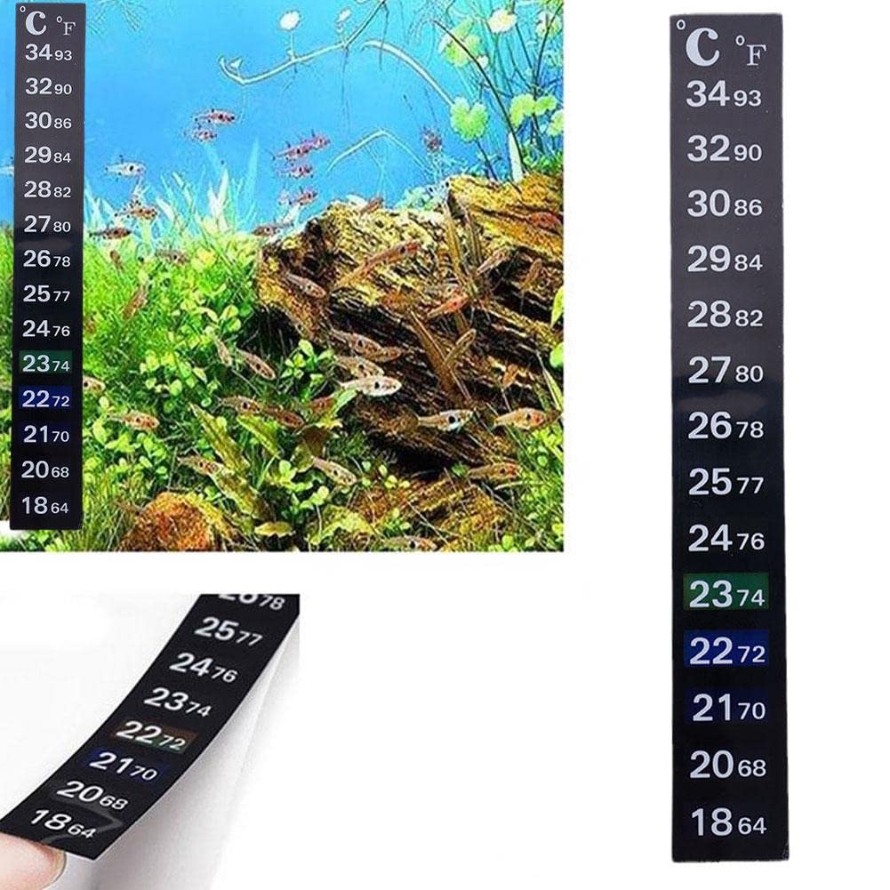 Bande de thermomètre à coller - Affichage numérique de la température pour fermentation, brassage, vin, bière, kombucha ou aquariums - Autocollant adhésif de 10 à 32 °C