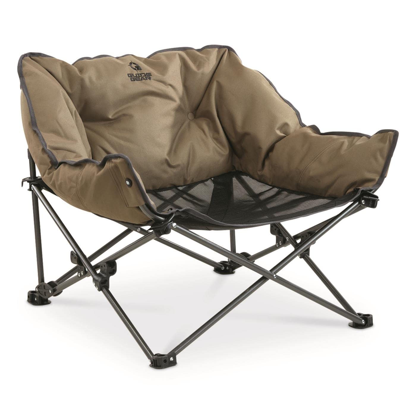 Guide Gear Padded Portable Pet Bed; Raised Outdoor Dog Couch, Cot Brown