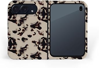 Society6 Tough Case for iPhone Duo Chic Tortoise Shell on Ivory by Megan Morris, Dual-Layer Shock-Absorbing Protective Phone Case