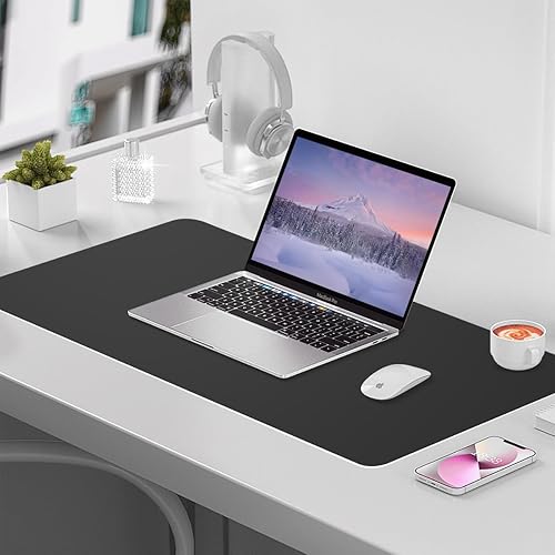 Miniatura 3 de AWELUX Alfombrilla de mouse de borrado en seco, almohadilla de escritorio real escribible y borrable, impermeable, antiarañazos, resistente al