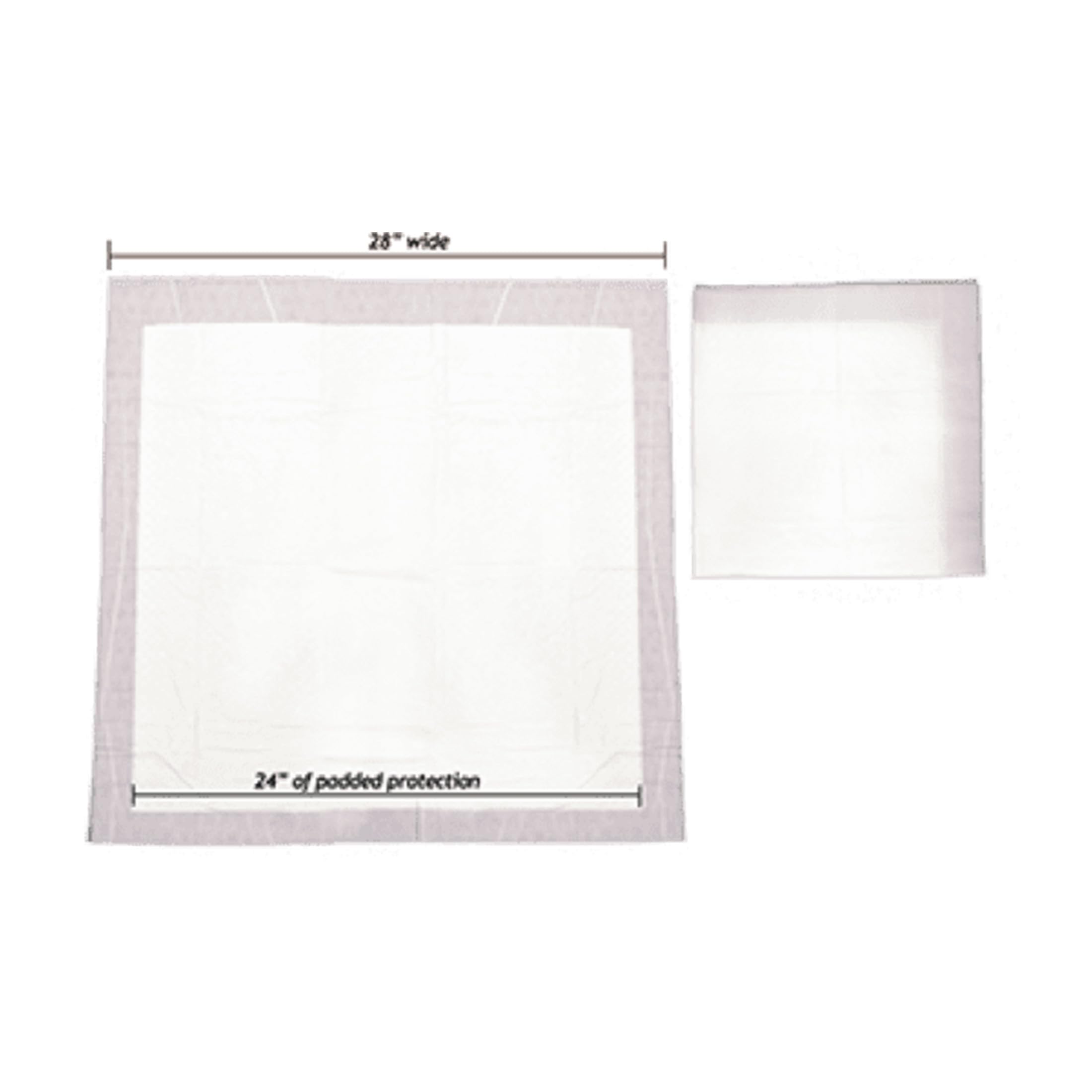 35614088 Pt# 1093 Underpad Incontinence Durasorb Fluff 23-36 Lblu 150/Ca by, Kendall Company -35614088