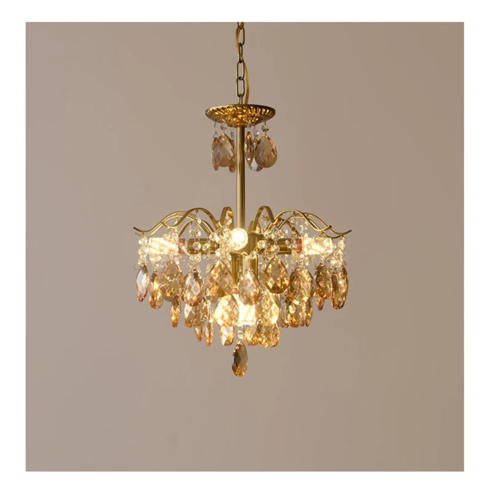 MESOVFCA Luxury Crystal Ceiling Chandeliers Lighting Hanging Lamps Dining Living Room Bedroom Tree Branch Chandelier Pendant Light