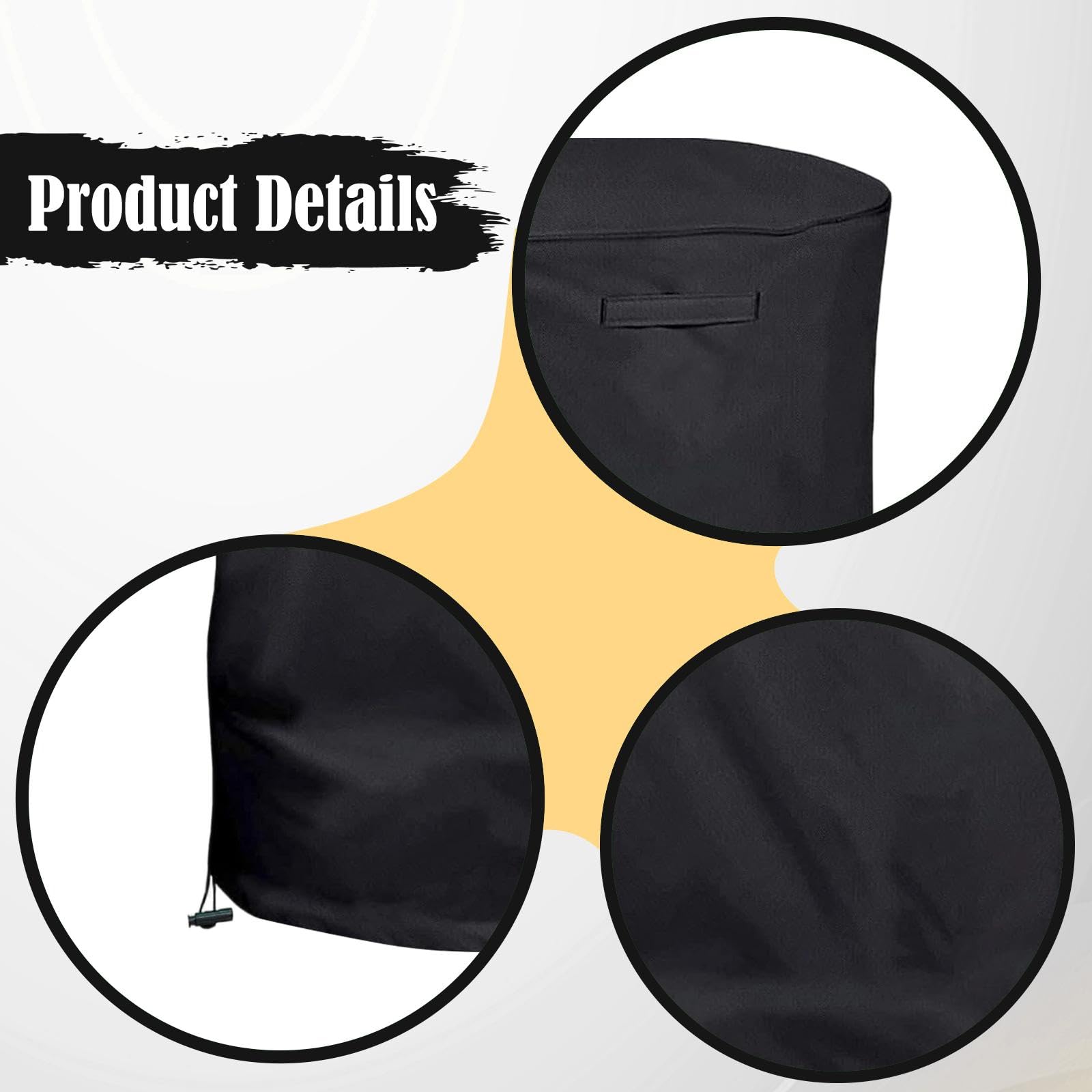 perfk Housse de Protection Robuste pour broyeur de Branches, Pliable, Facile à Installer, résistante à la poussière et à l'eau. Accessoires pour broyeur