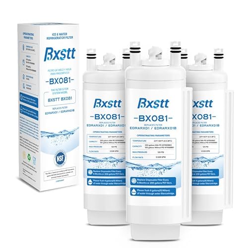 Image of EDRARXD1 Water Filter Replacement, Compatible with Whirlpool EDRARXD1, Everydrop Filter A, EDRARXD1B,Pack of 3