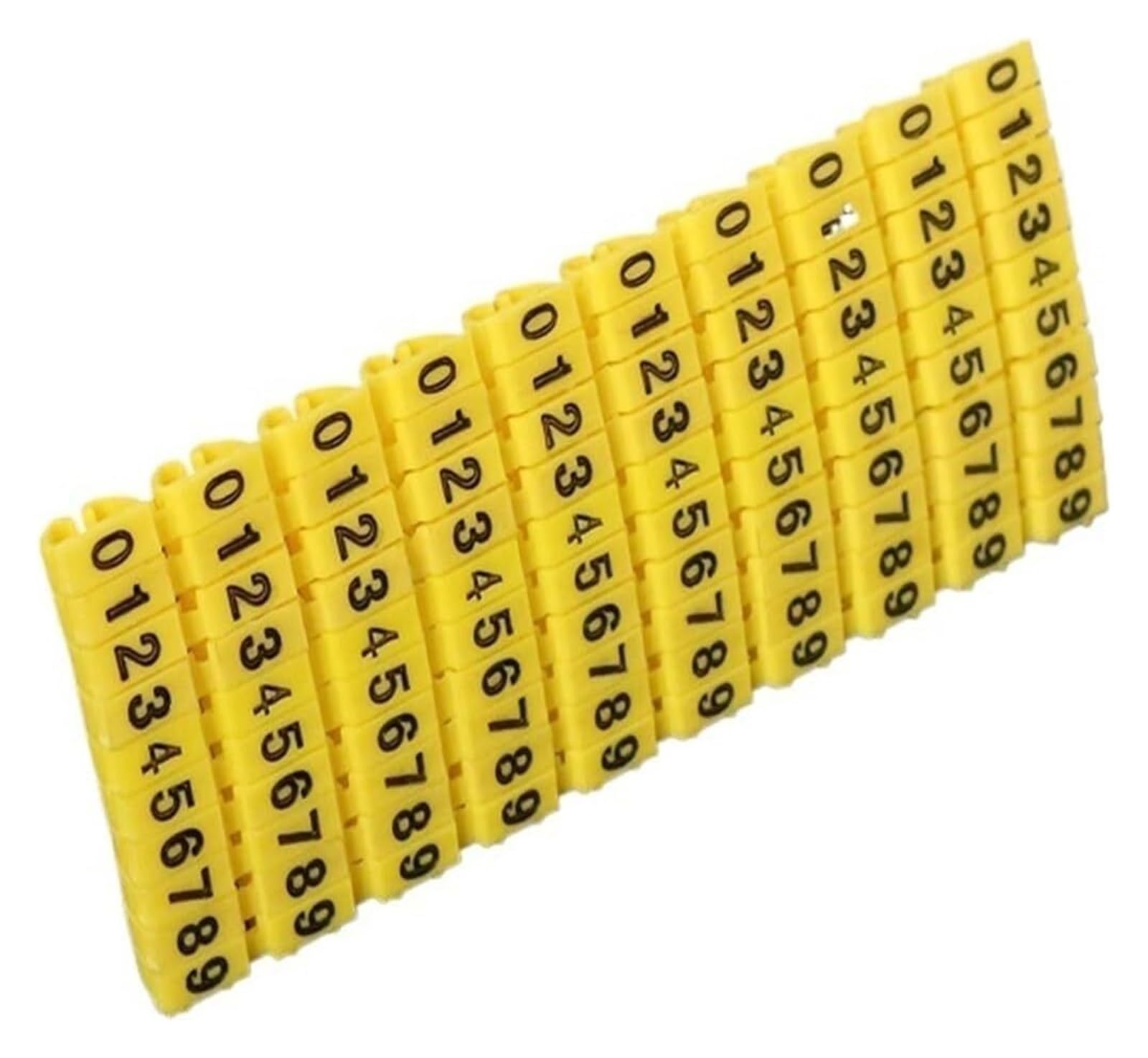 Npwtpndf M1 2.5Mm2 100Pcs Plastic Cable Markers Number Tags