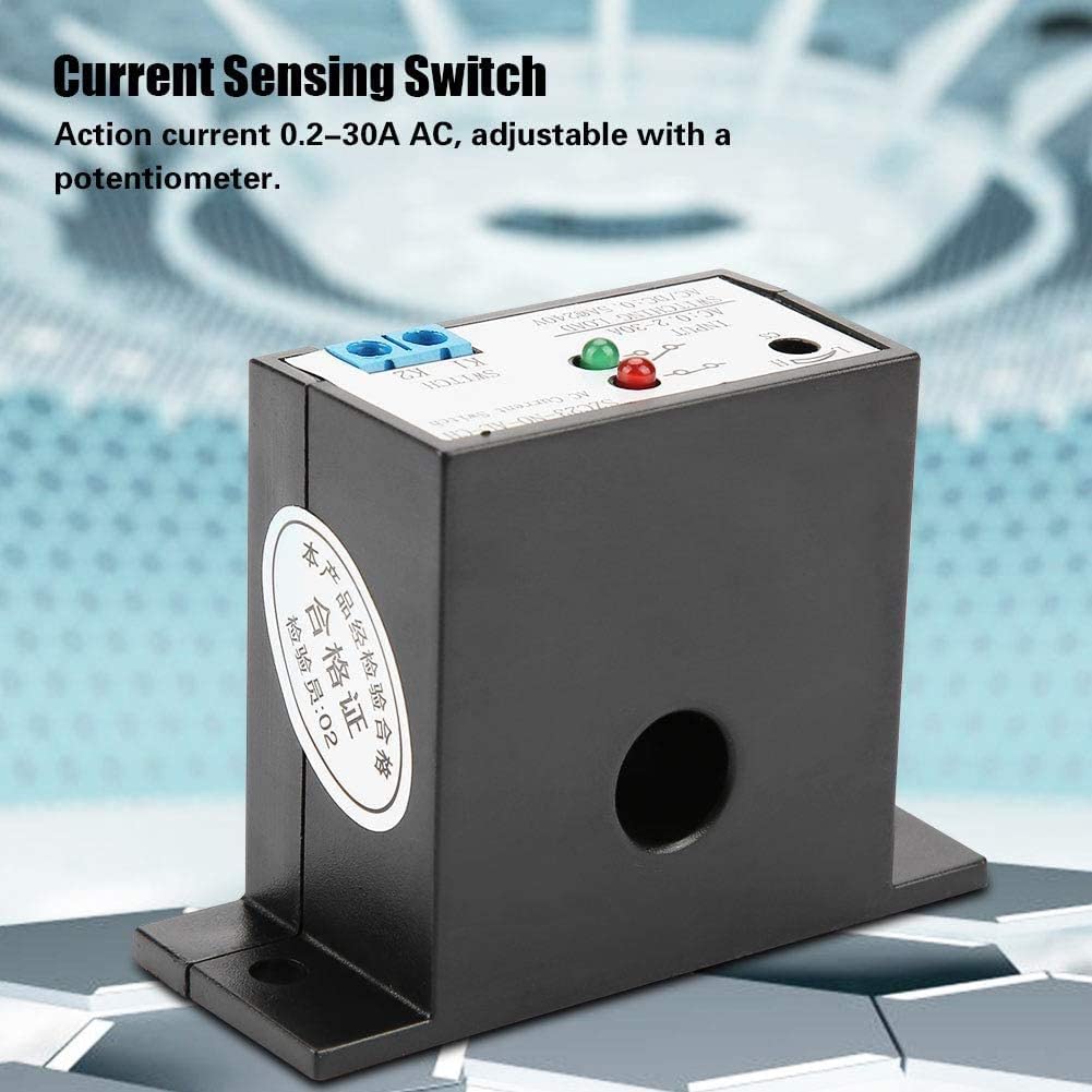 Rele 220v, Current sensor switch, Interruptor sensor movimiento 220v, 0.2-30A SZC23-NO-AL-CH Sensor de corriente, Relé para detección de corriente, para equipos industriales automatizados