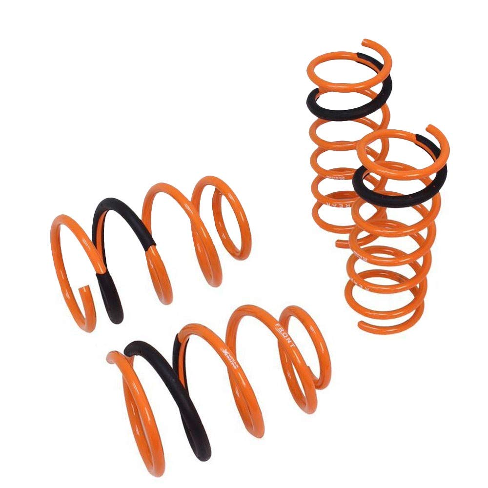 Megan Racing Front Rear Steel Orange Import-Version Lowering Springs Kit (MR-LS-MM310)