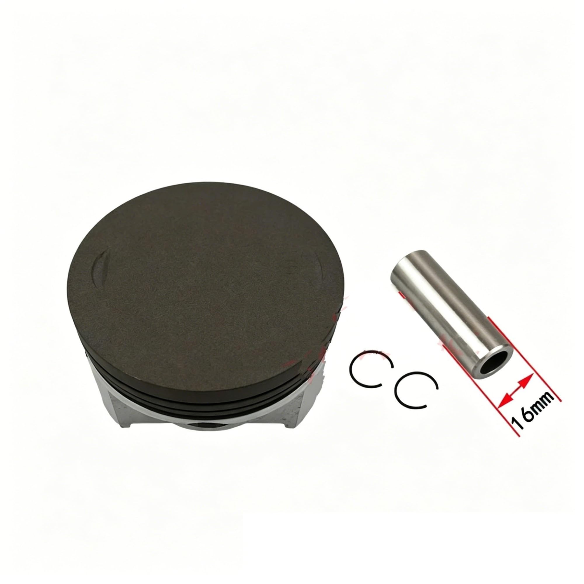 Fasce Elastiche Kit Fascia Elastica Per Pistone Big Bore Da 16 Mm Con Perno Da 70 Mm Per CG250 A CG300 300cc Pistone