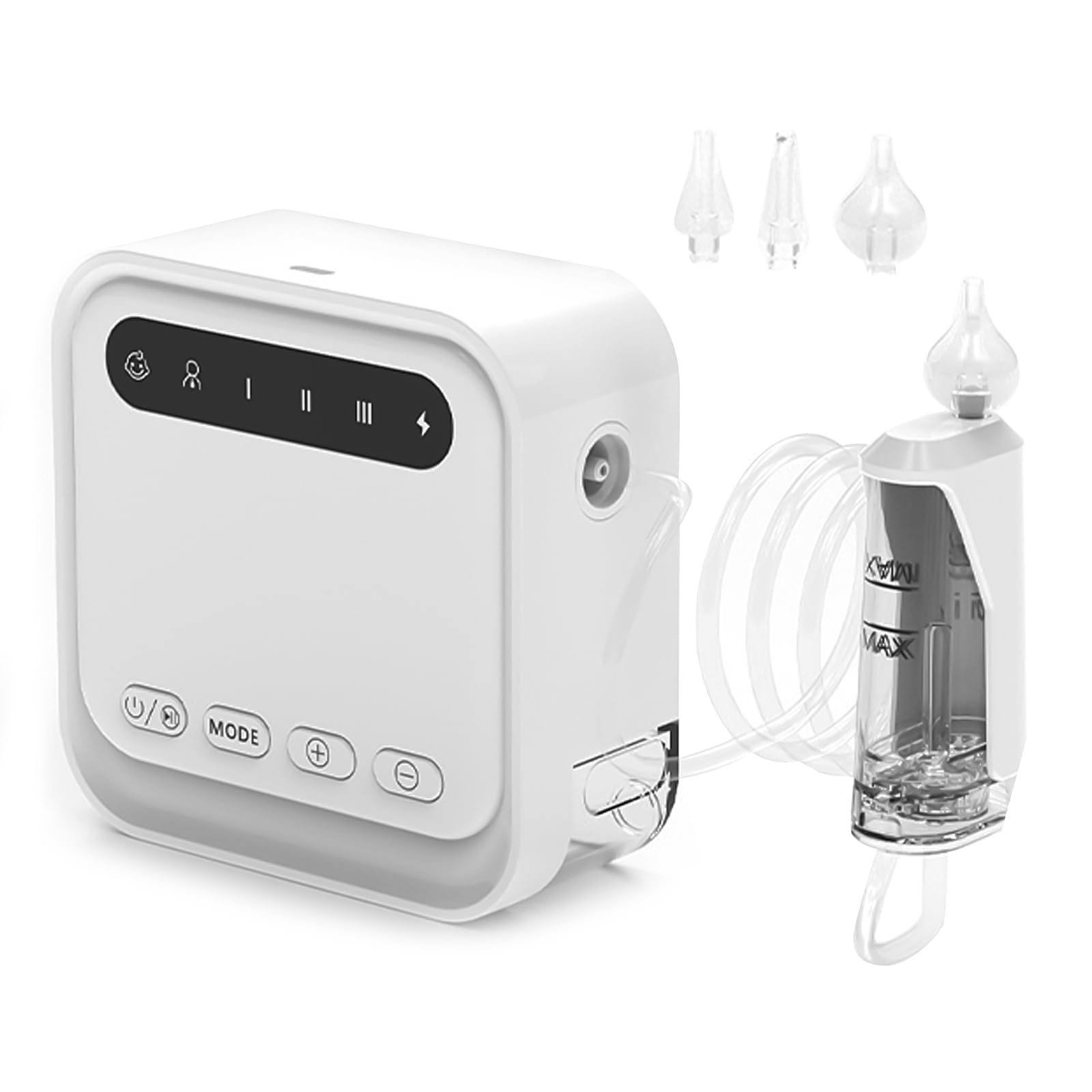 Succión nasal eléctrica para bebé, 9 niveles de succión nasal para bebé, limpiador de nariz automático recargable para bebés recién nacidos