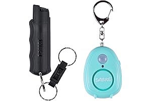 SABRE Pepper Gel with Quick Release Keychain for Maximum Police Strength Protection