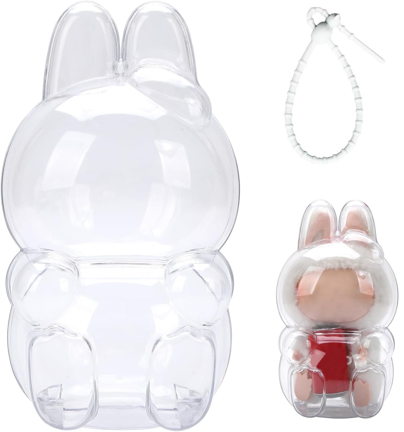 Amazon | LABUBU ケース クリア カバー 透明TPU UrbAmerican 収納