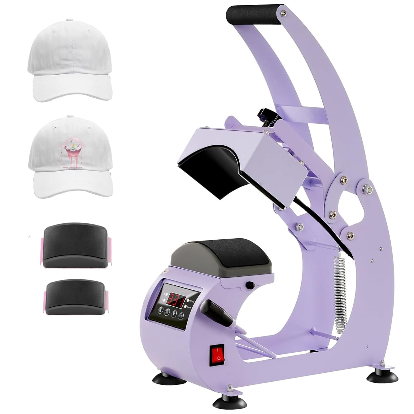 三英ケミカル 業務用熱転写機 SCプレッサーCAP SC-CAP ヒートプレス機 Amazon.co.jp: 帽子プレス 帽子用プレスヒートマシン キャップ用熱転写