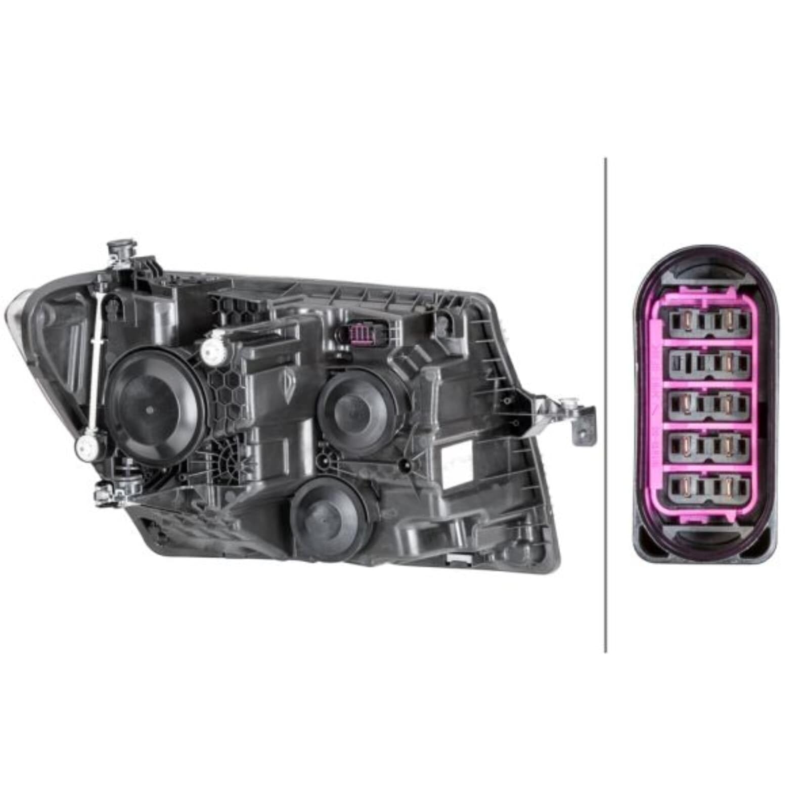 HELLA 1EB 012 830-011 Scheinwerfer - VW Crafter Box (SY_, SX_) - ECE