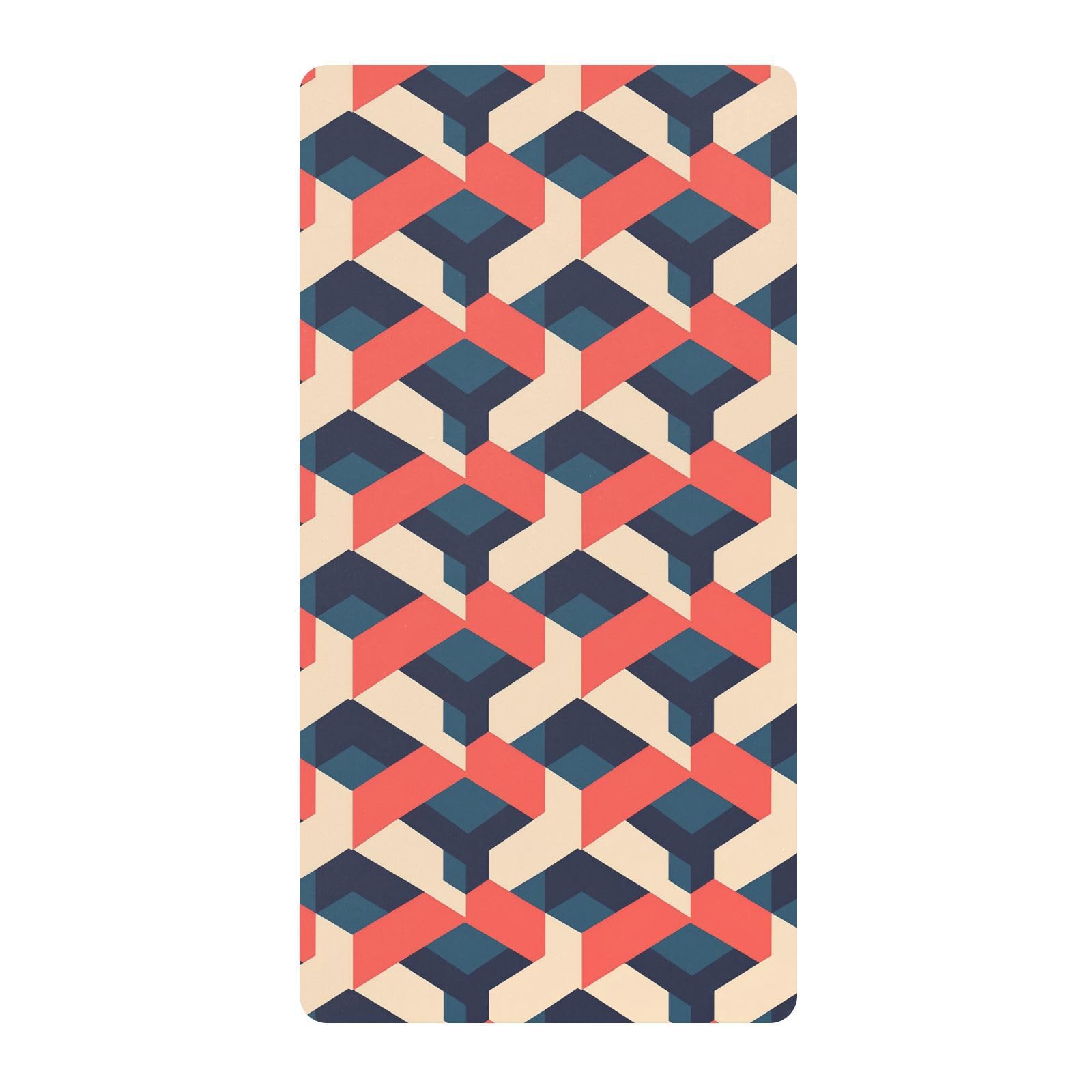 Drap de berceau coton stretch doux rouge bleu beige qui s'adapte sans plis