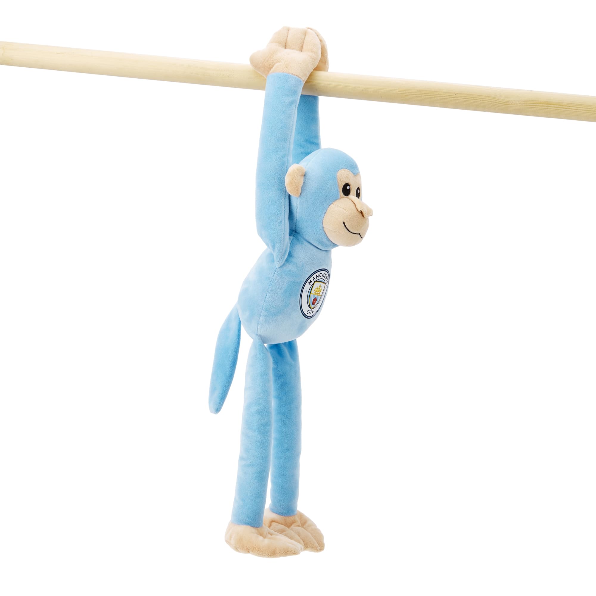 Manchester City FC Official Plush Monkey - 47cm Hanging Soft Toy, for 'Cityzens' of Adults And Kids, Blue, 34 cm x 20 cm x 12 cm - Image 4